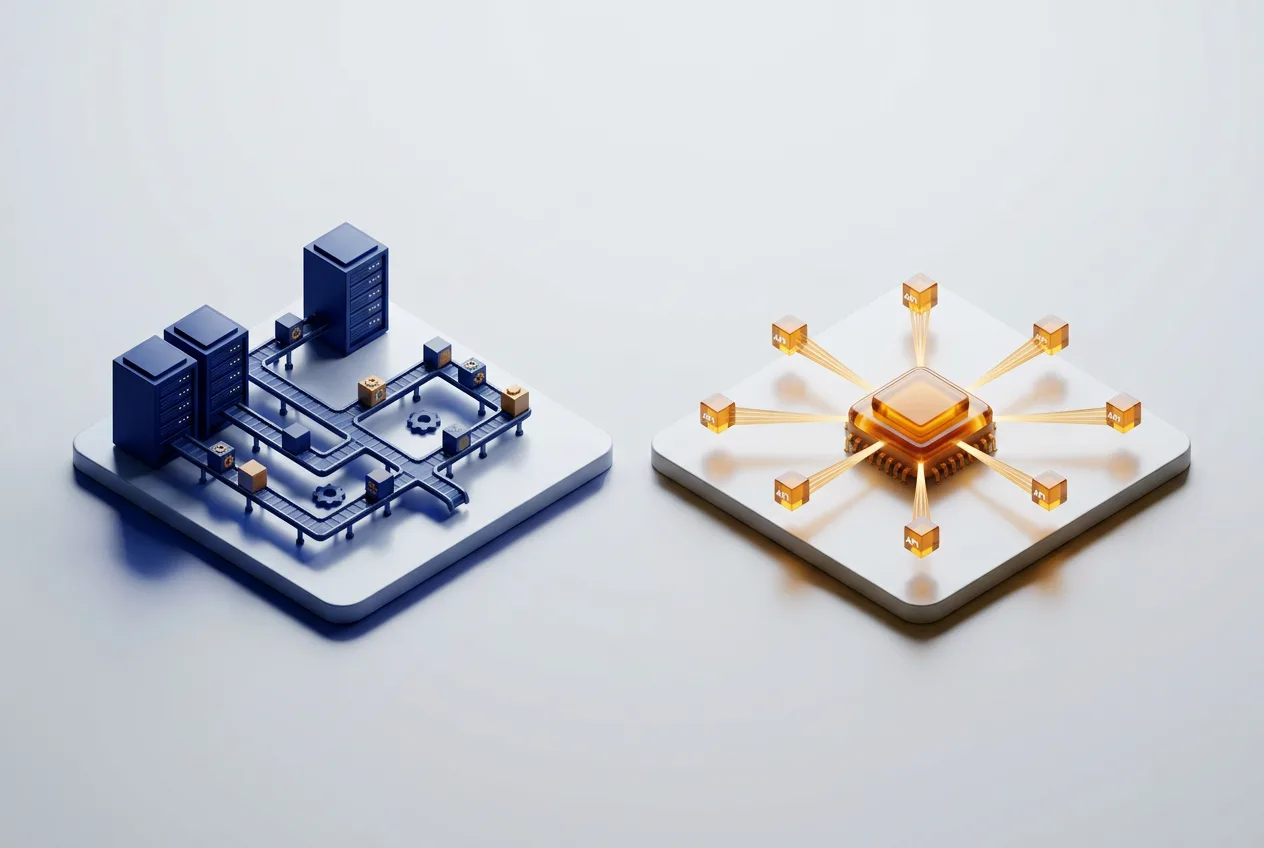 3D-сравнение автоматизации рабочих процессов Cloud.ru Workflow Studio и ИИ-шлюза Beget.